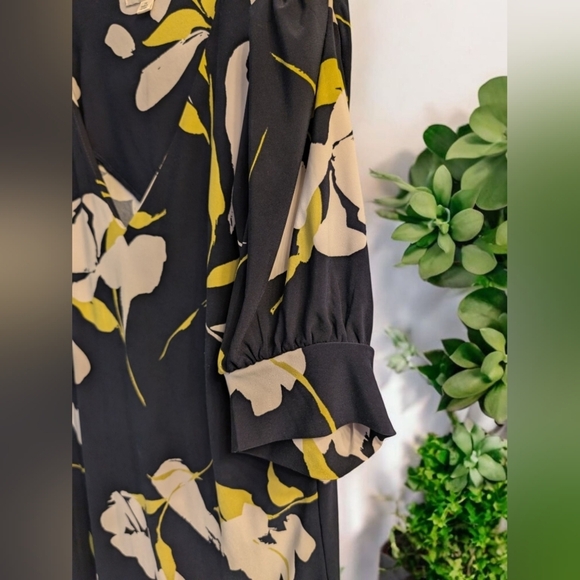 Harper Rose Short Sleeve V-Neck Shift Mini Navy Floral Size 14 Dress EUC - Picture 6 of 12